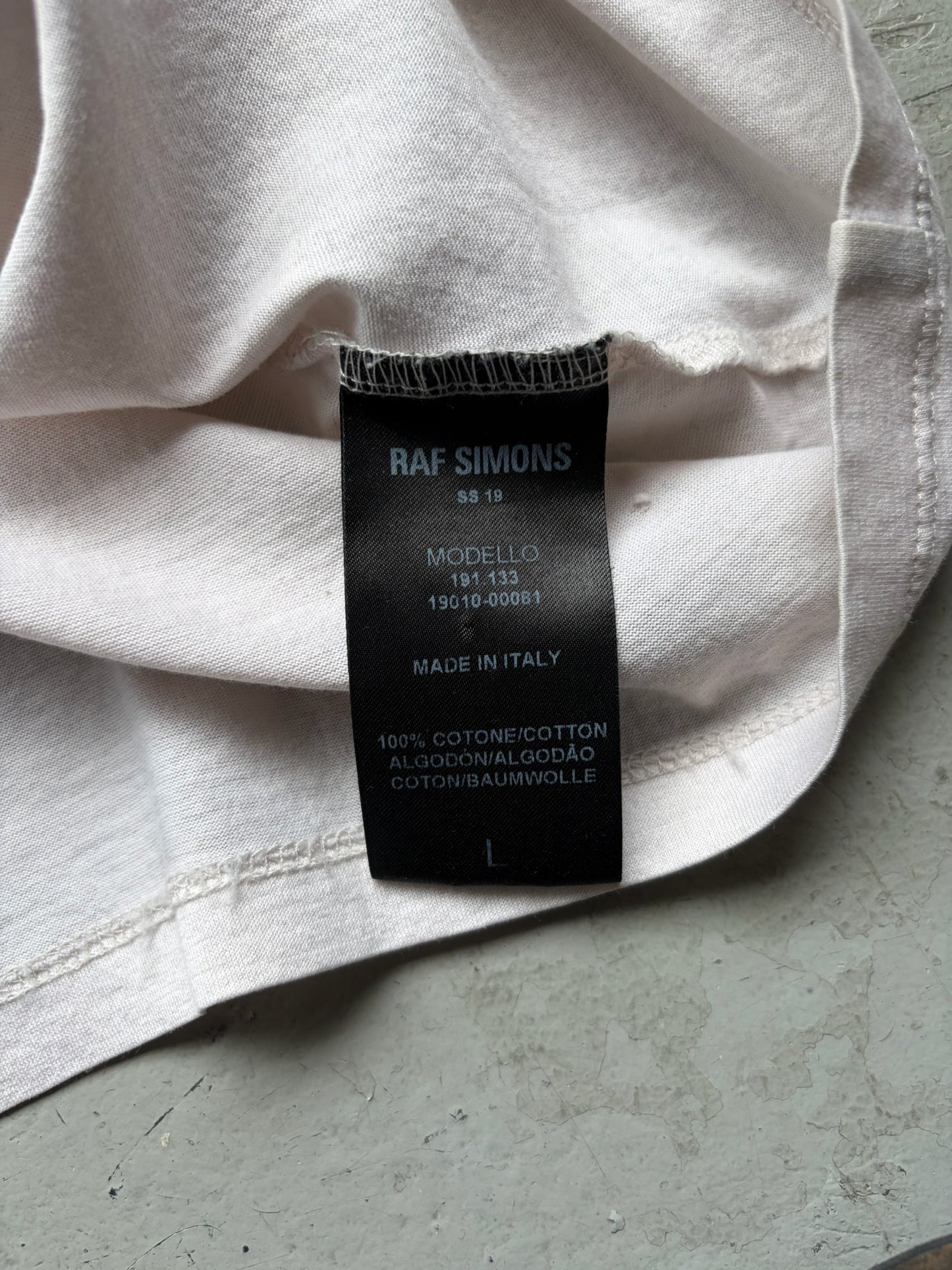 Raf Simons SS19 Assymetric 3 Sleeve "Couples" Short Sleeve (L)