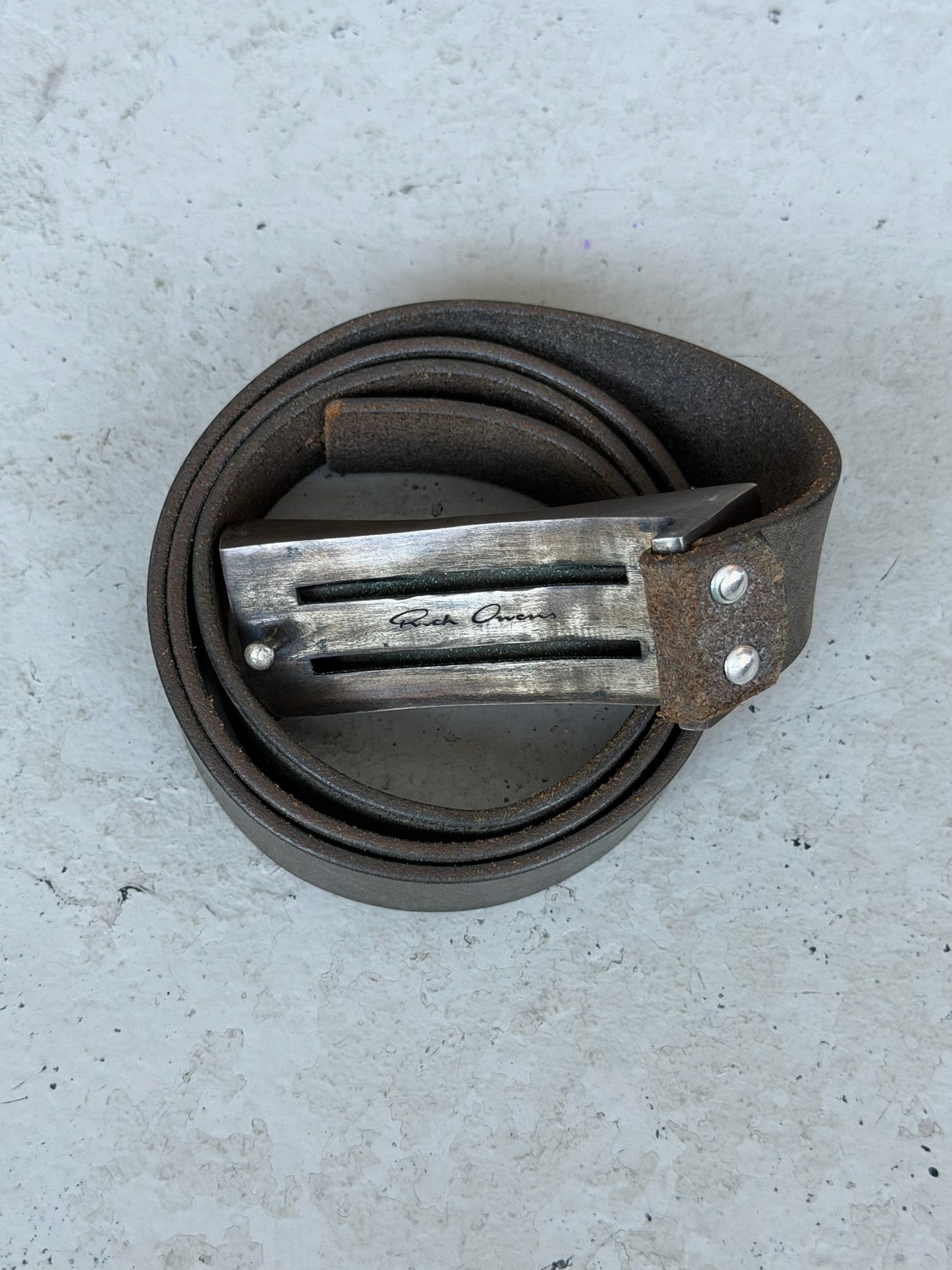Rick Owens SS12 NASKA Leather Belt (OS)