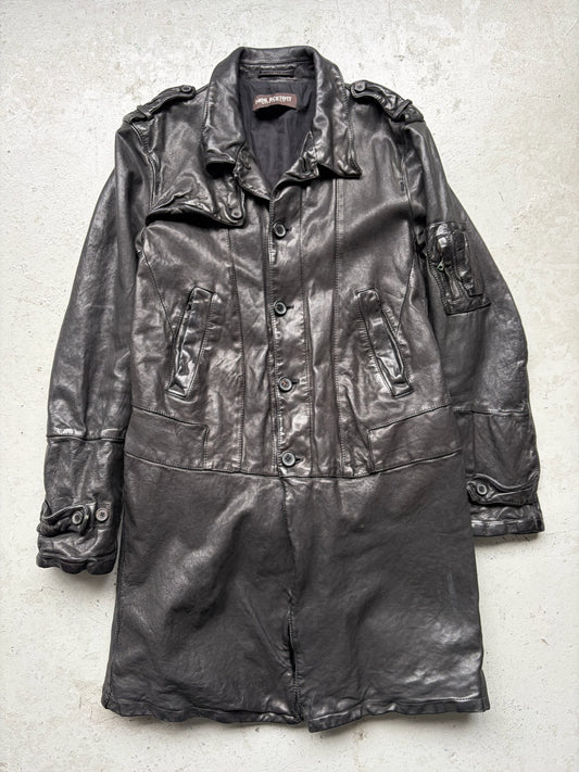 Neil Barrett Leather Trench Coat (XS)