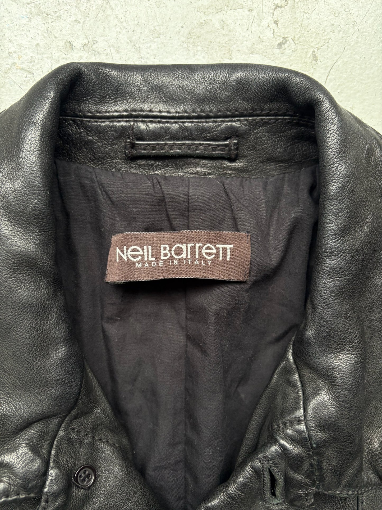 Neil Barrett Leather Trench Coat (XS)