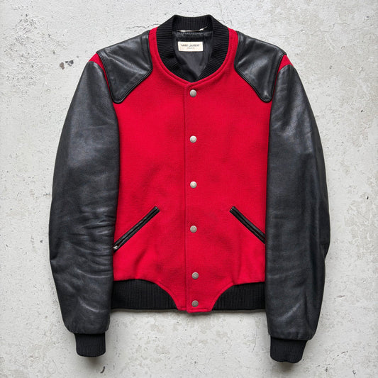 Saint Laurent Paris 2017 Red & Black Heaven Jacket (50)
