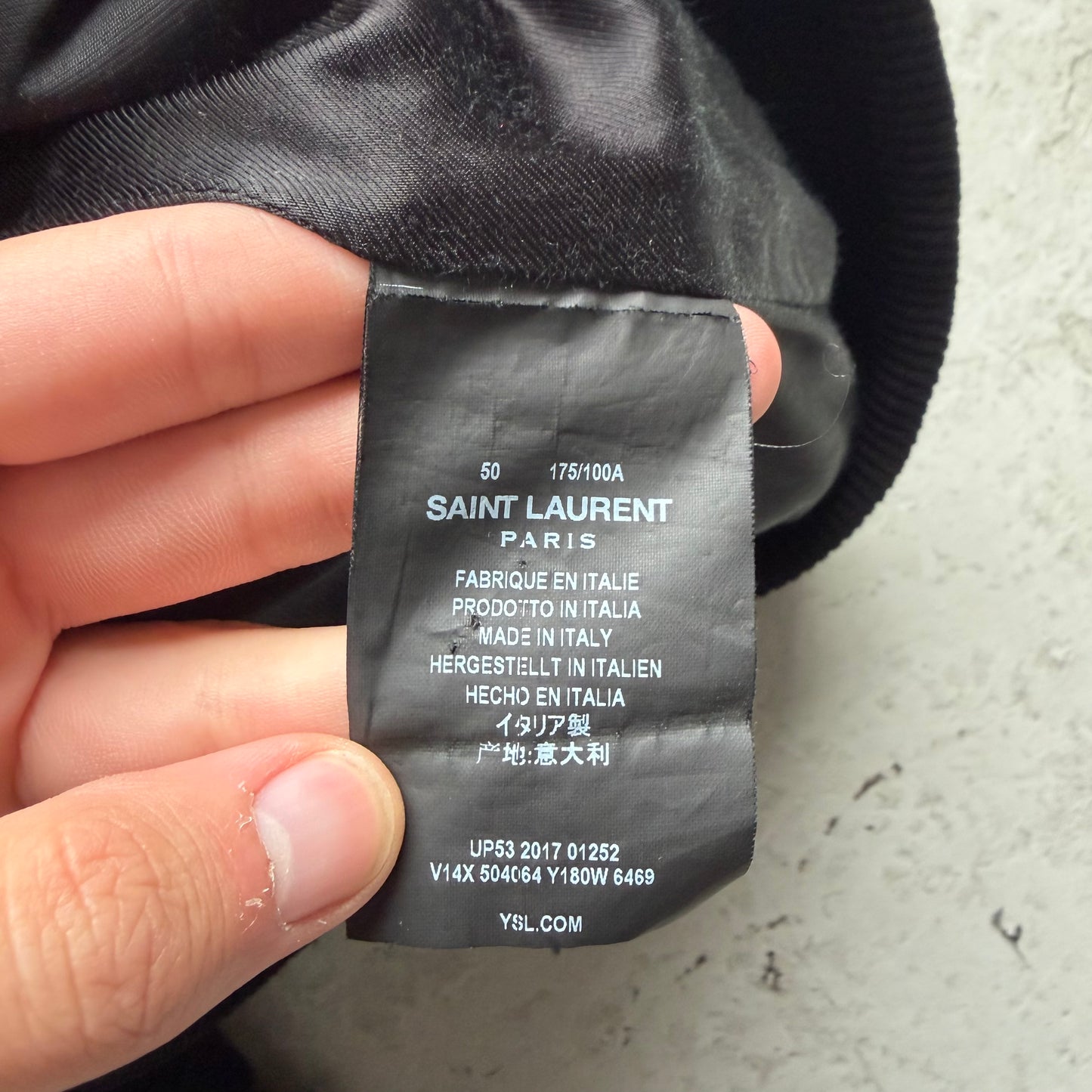 Saint Laurent Paris 2017 Red & Black Heaven Jacket (50)