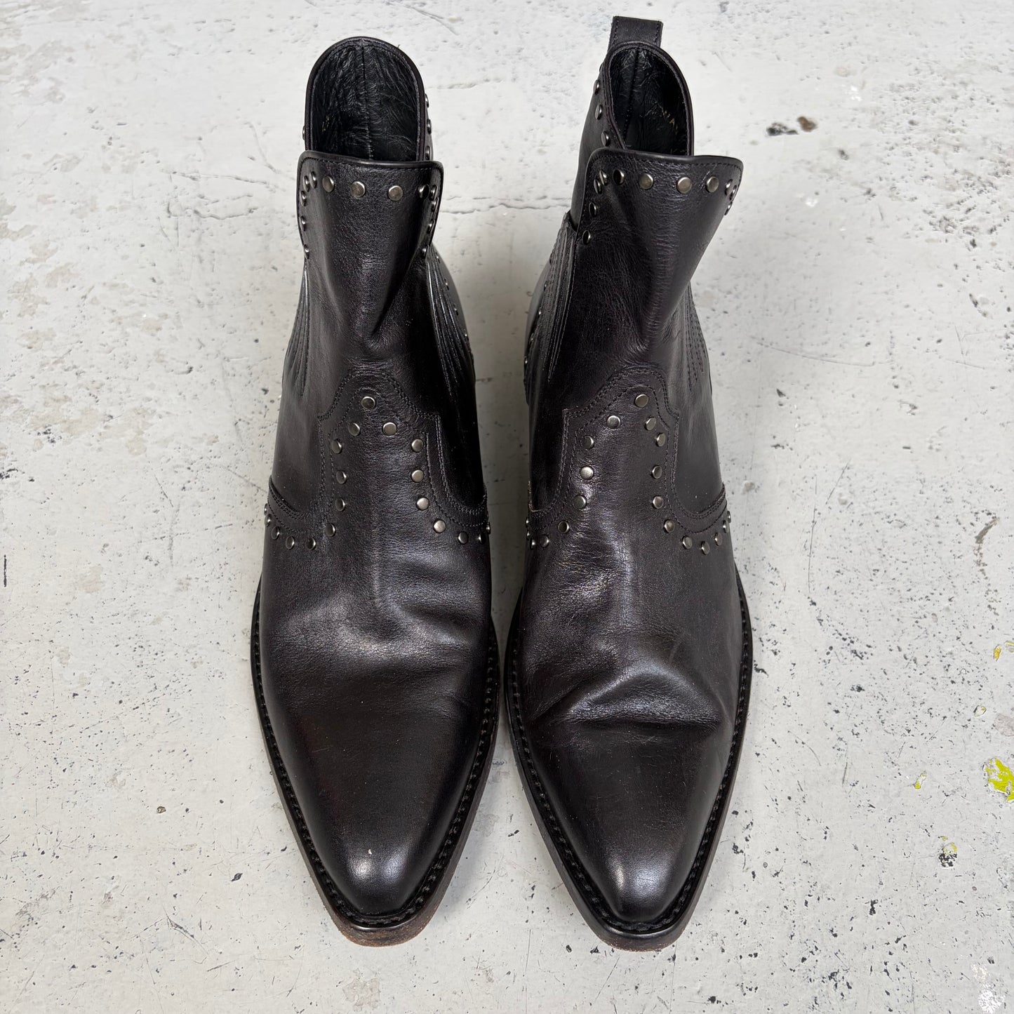 Saint Laurent Paris Dakota Studded Boots (42)