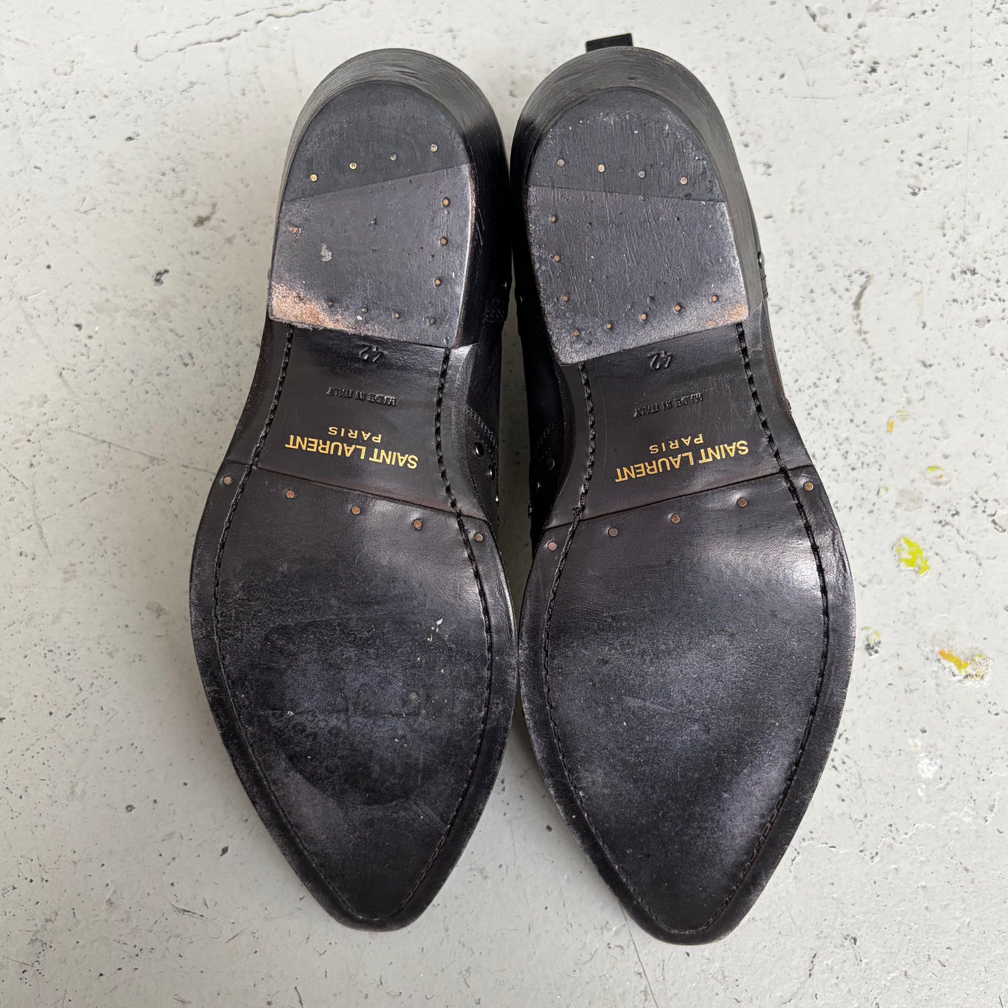 Saint Laurent Paris Dakota Studded Boots (42)