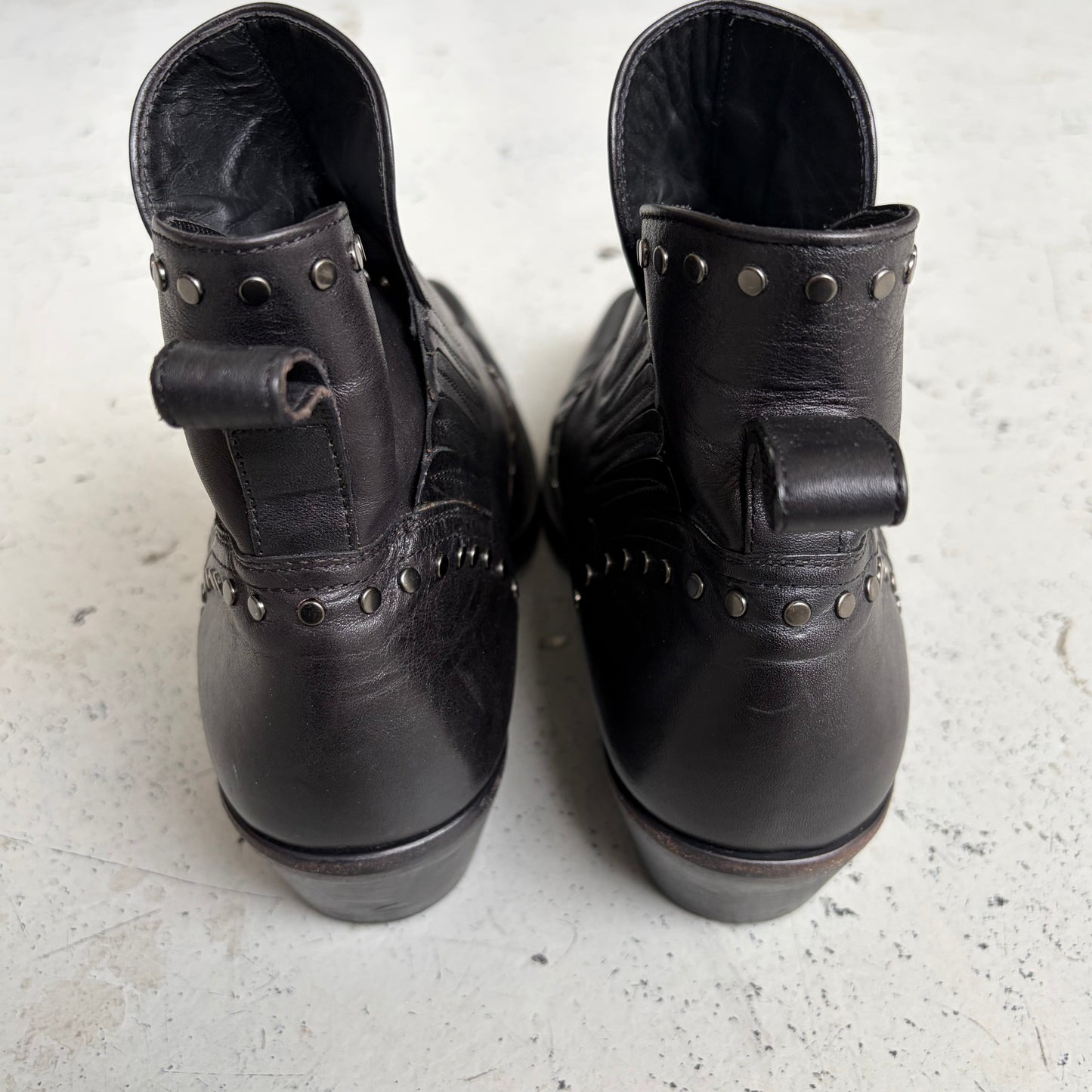 Saint Laurent Paris Dakota Studded Boots (42)