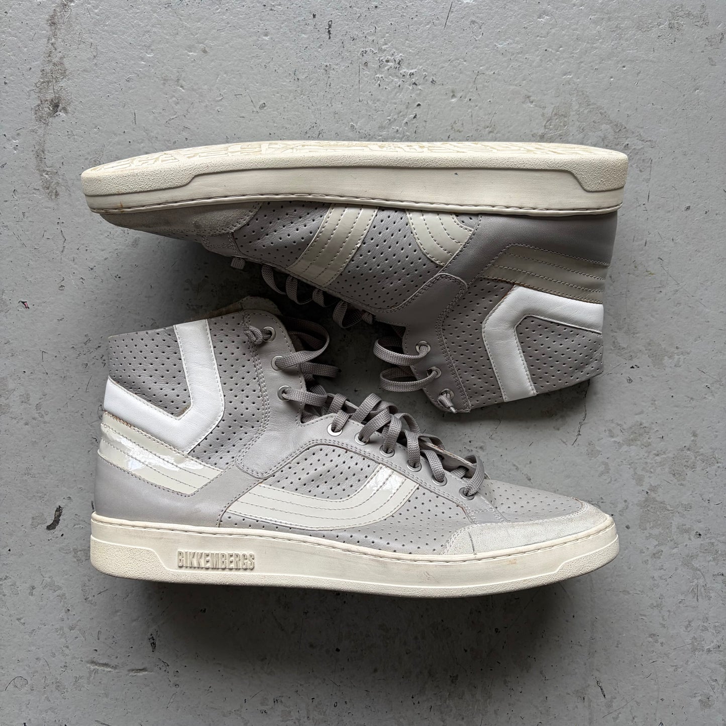 Dirk Bikkembergs Grey High Top Sneakers (44)
