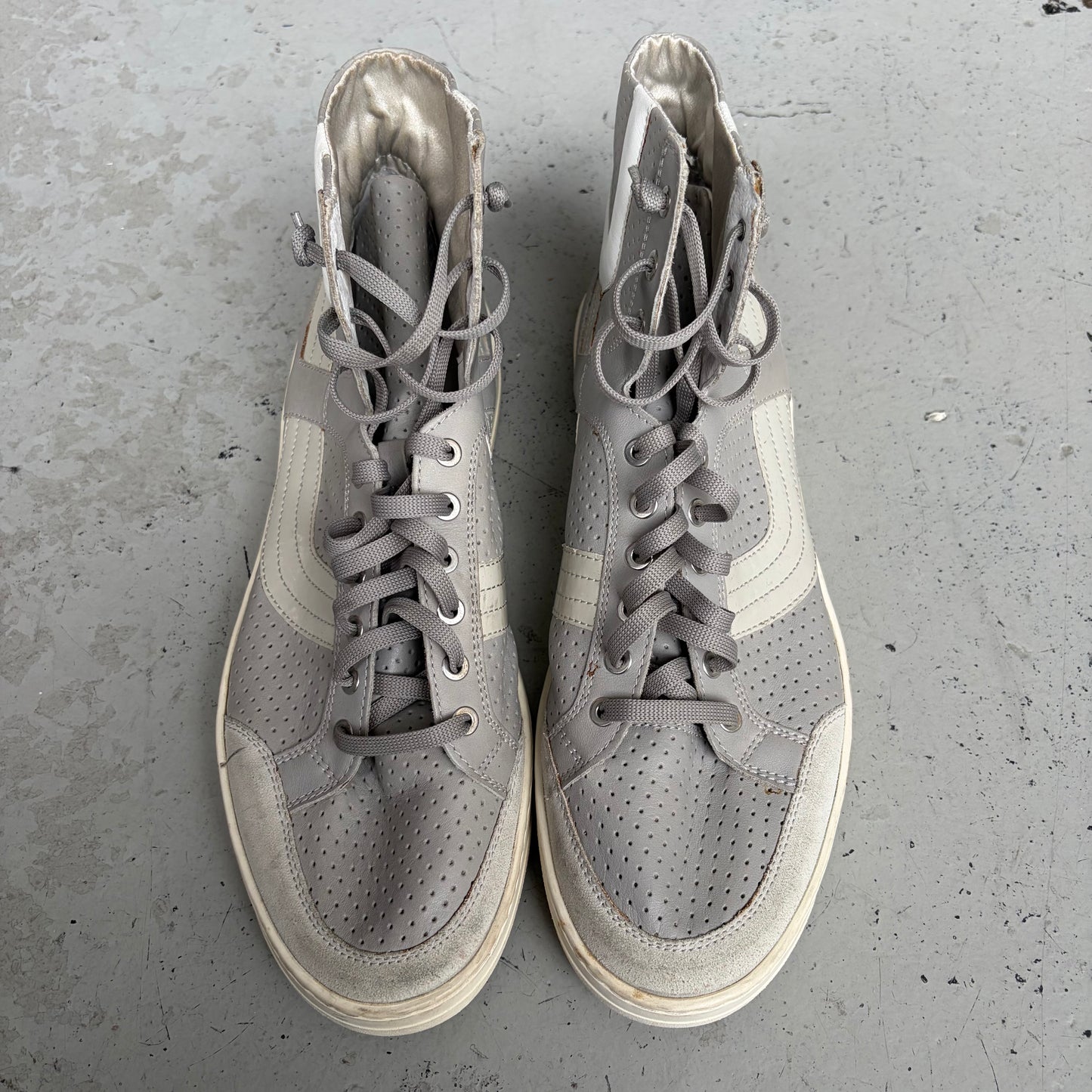 Dirk Bikkembergs Grey High Top Sneakers (44)