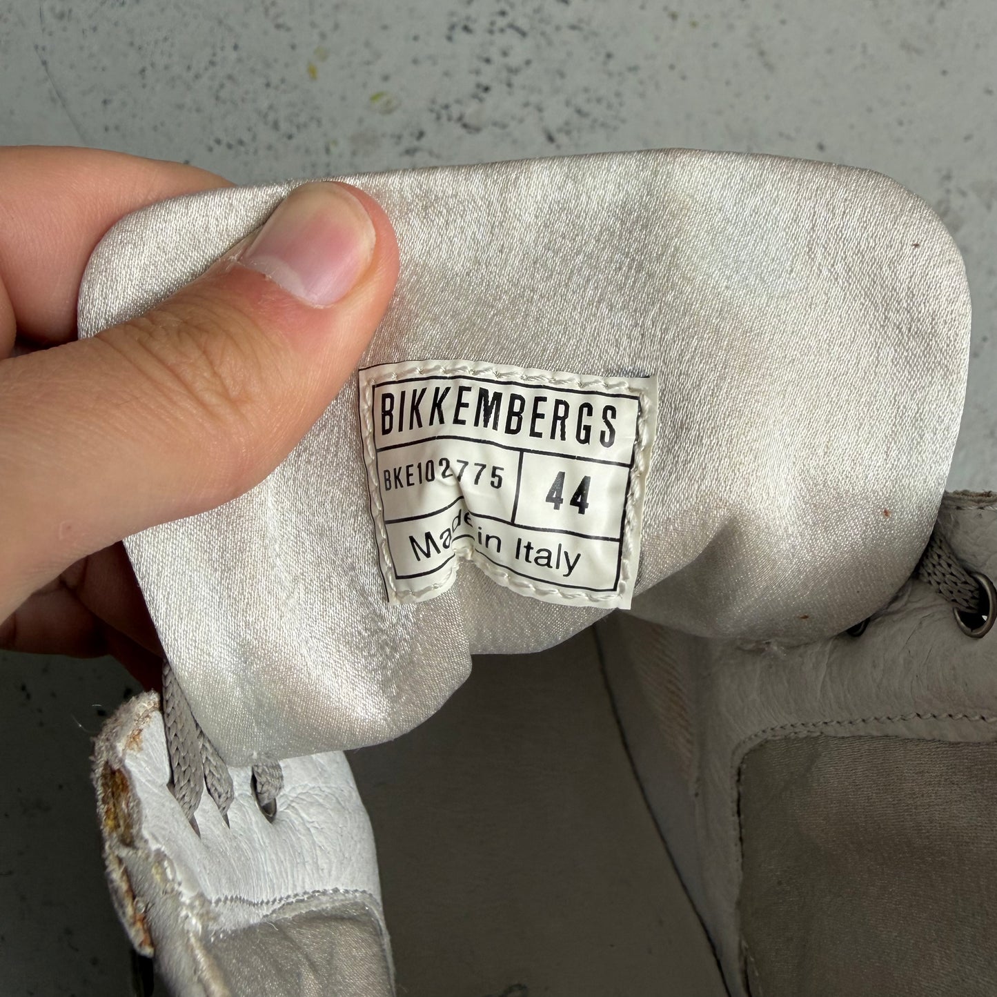 Dirk Bikkembergs Grey High Top Sneakers (44)