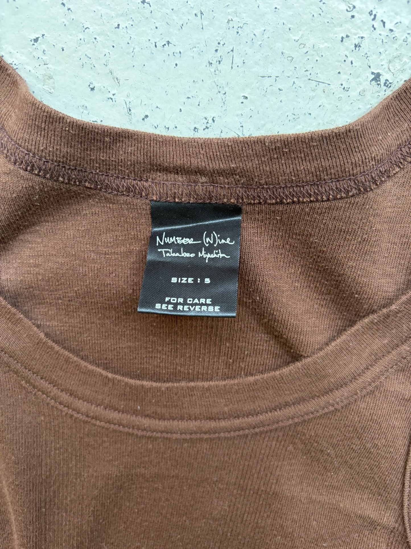 Number (N)ine Brown Tank Top (5)