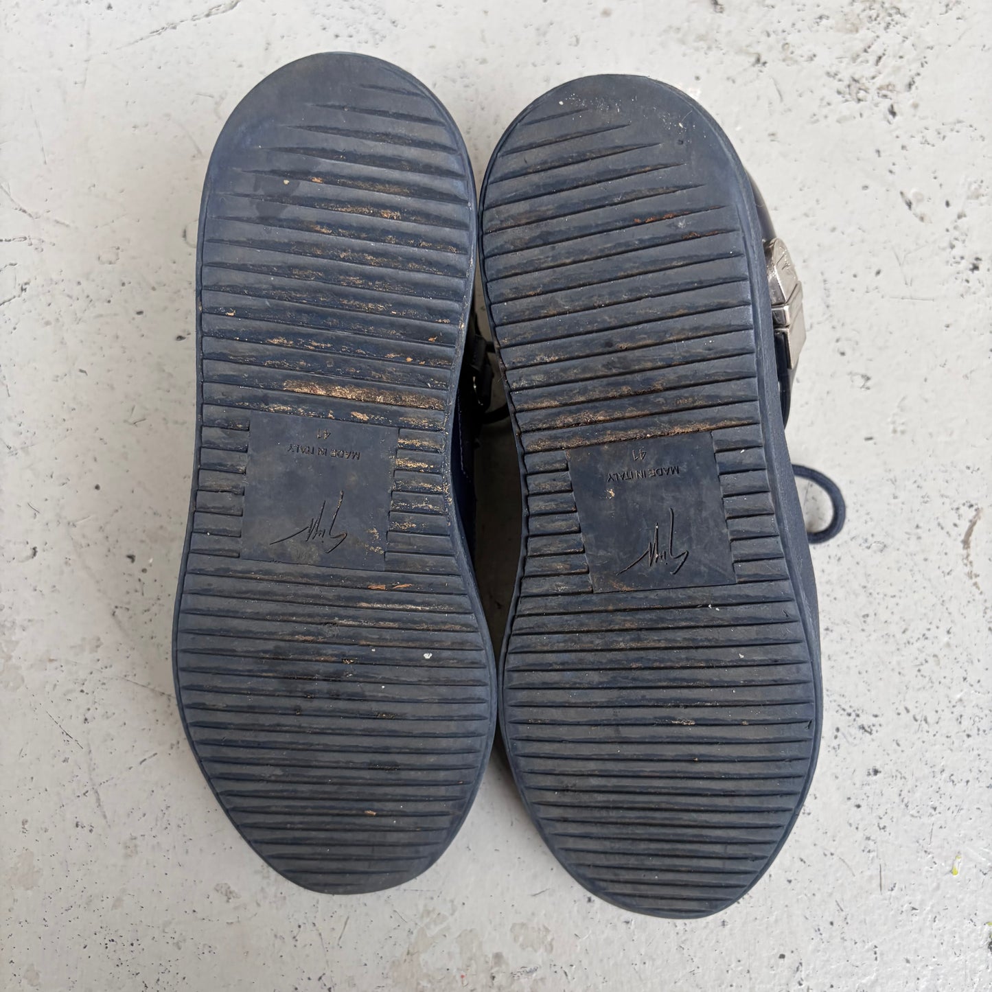 Giuseppe Zanotti Navy Clasp Sneakers (41)