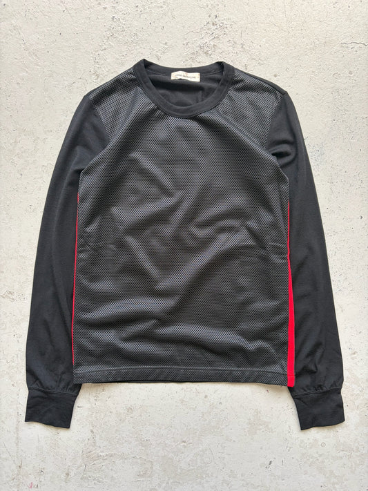 Comme Des Garcons Black & Red Mesh Long Sleeve (XS)