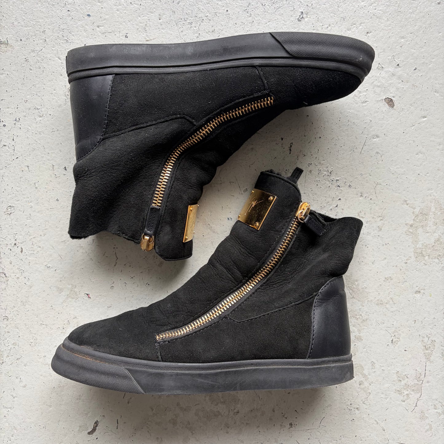 Giuseppe Zanotti Fur Lined Sneakers (41)