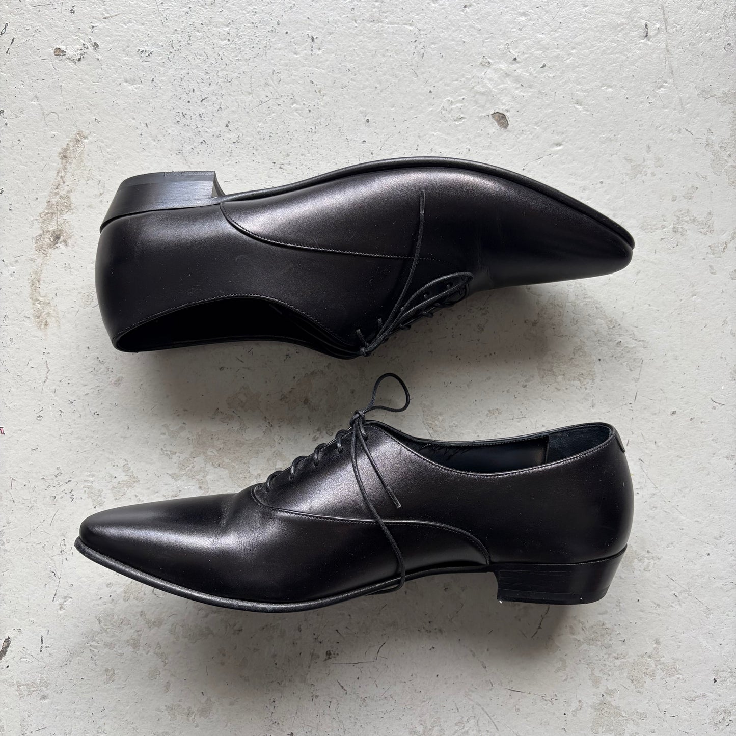 Celine Jacno Black Leather Shoes (44)