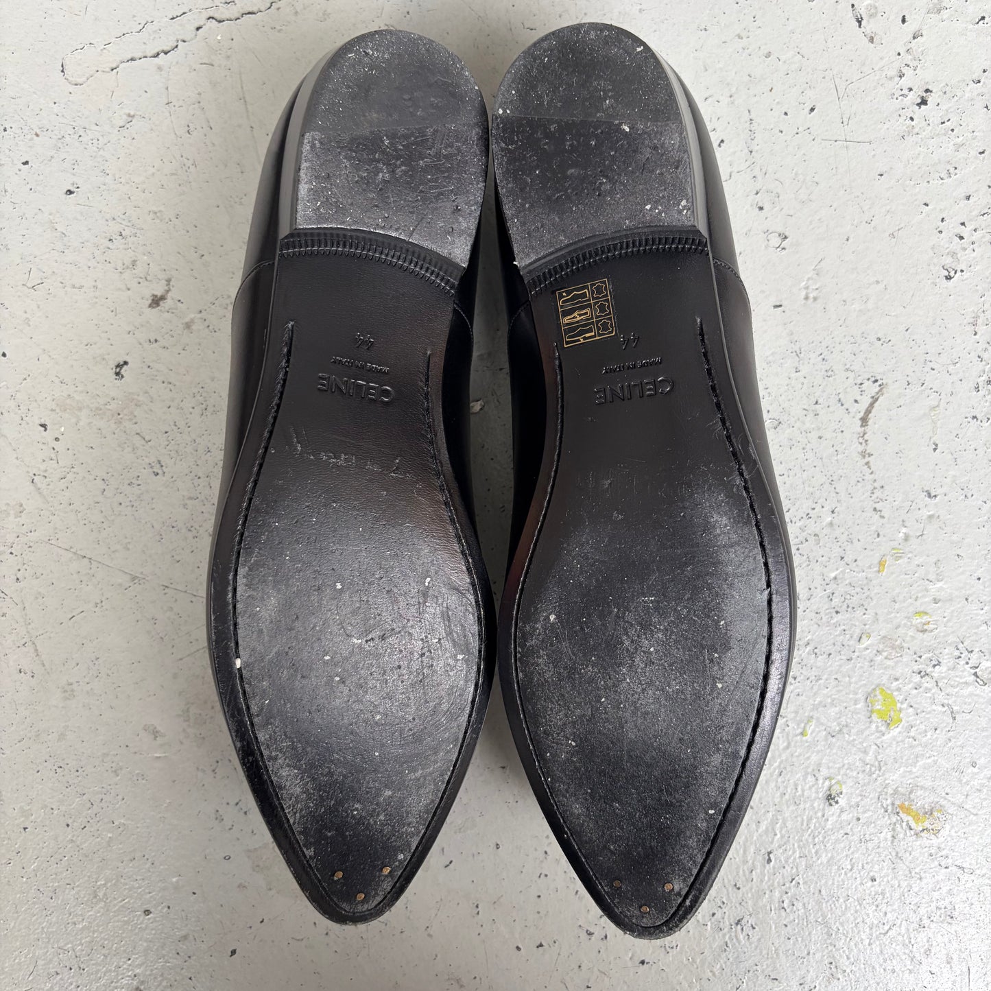 Celine Jacno Black Leather Shoes (44)