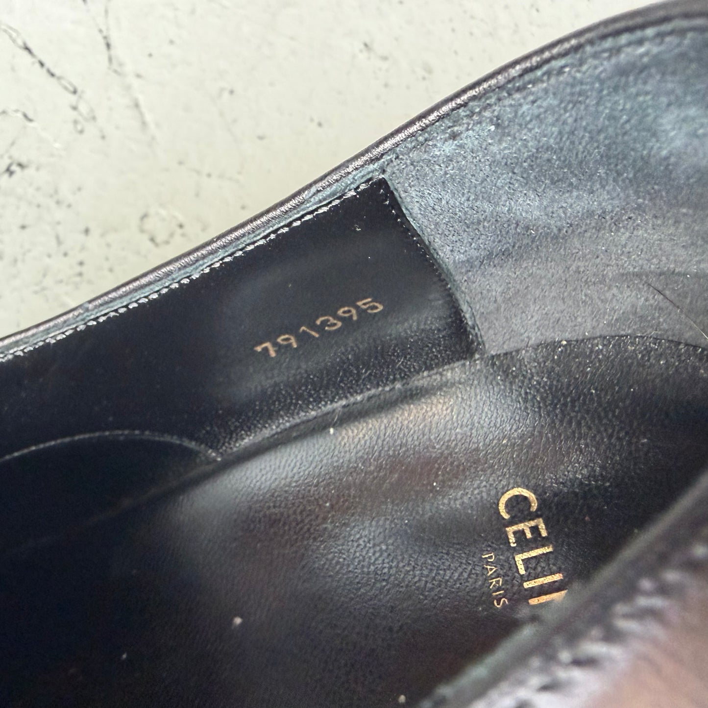 Celine Jacno Black Leather Shoes (44)