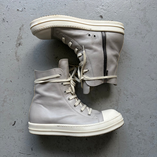Rick Owens DRKSHDW Grey Leather Ramones (42)