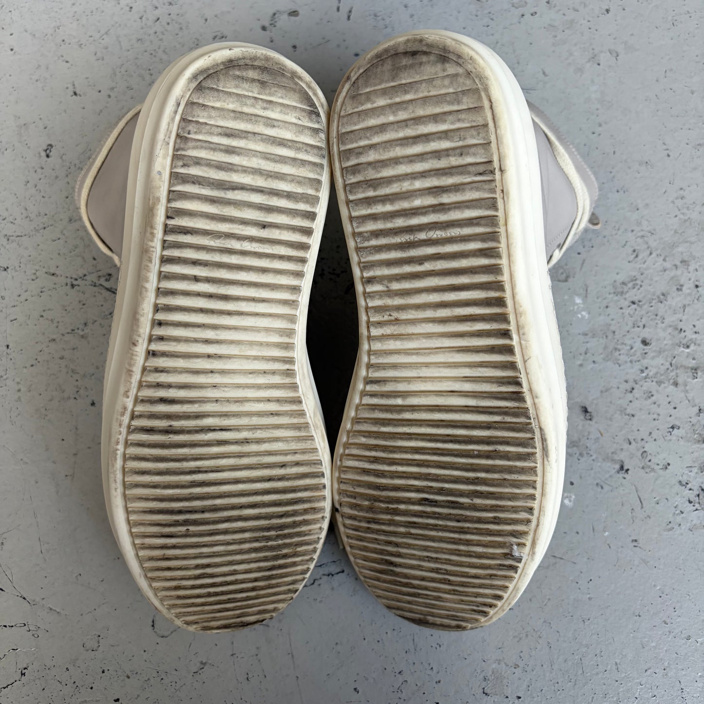 Rick Owens DRKSHDW Grey Leather Ramones (42)