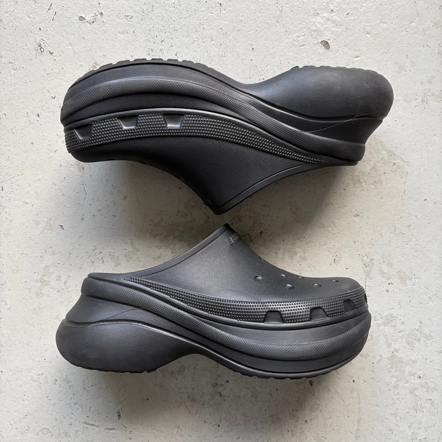 Balenciaga Black Croc Mules (45)