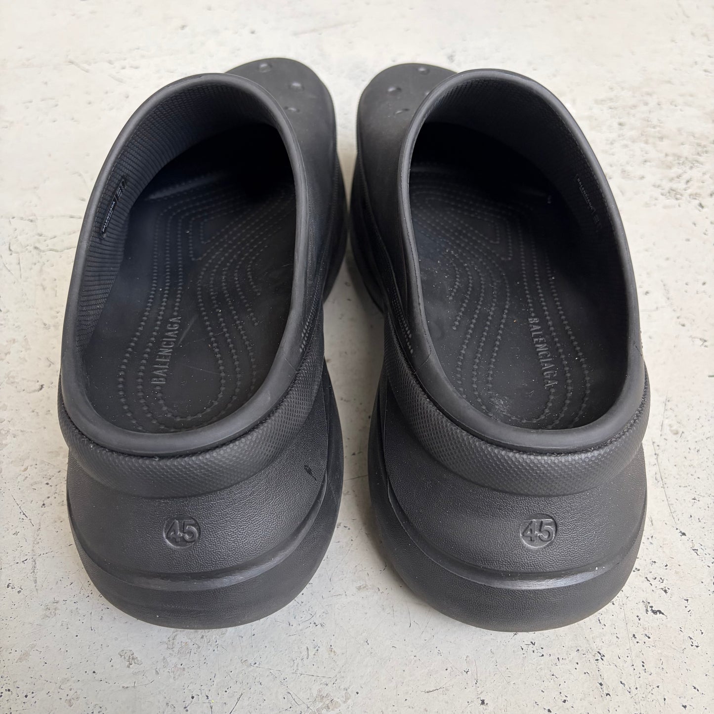 Balenciaga Black Croc Mules (45)