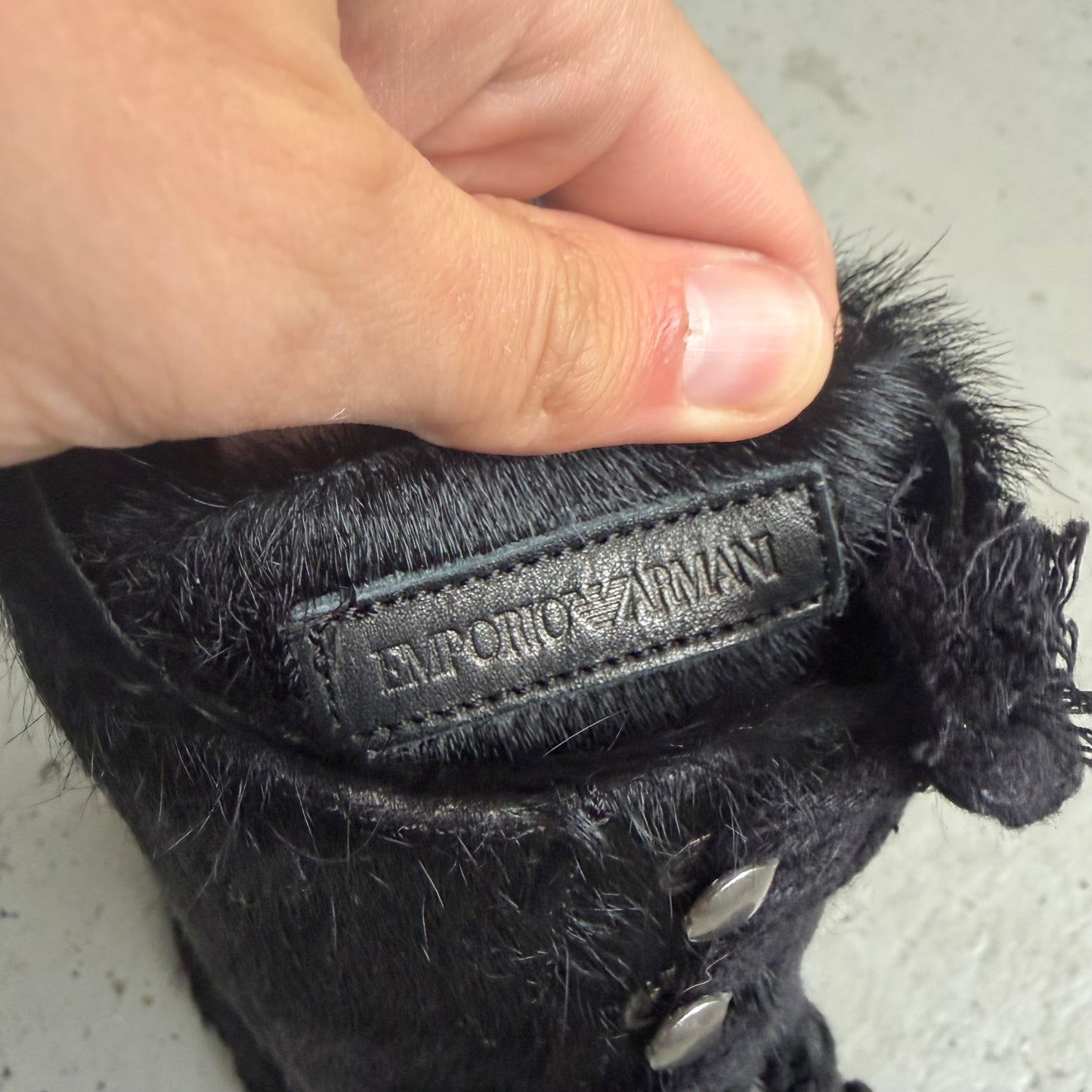 Emporio Armani Pony Hair Boots (7)