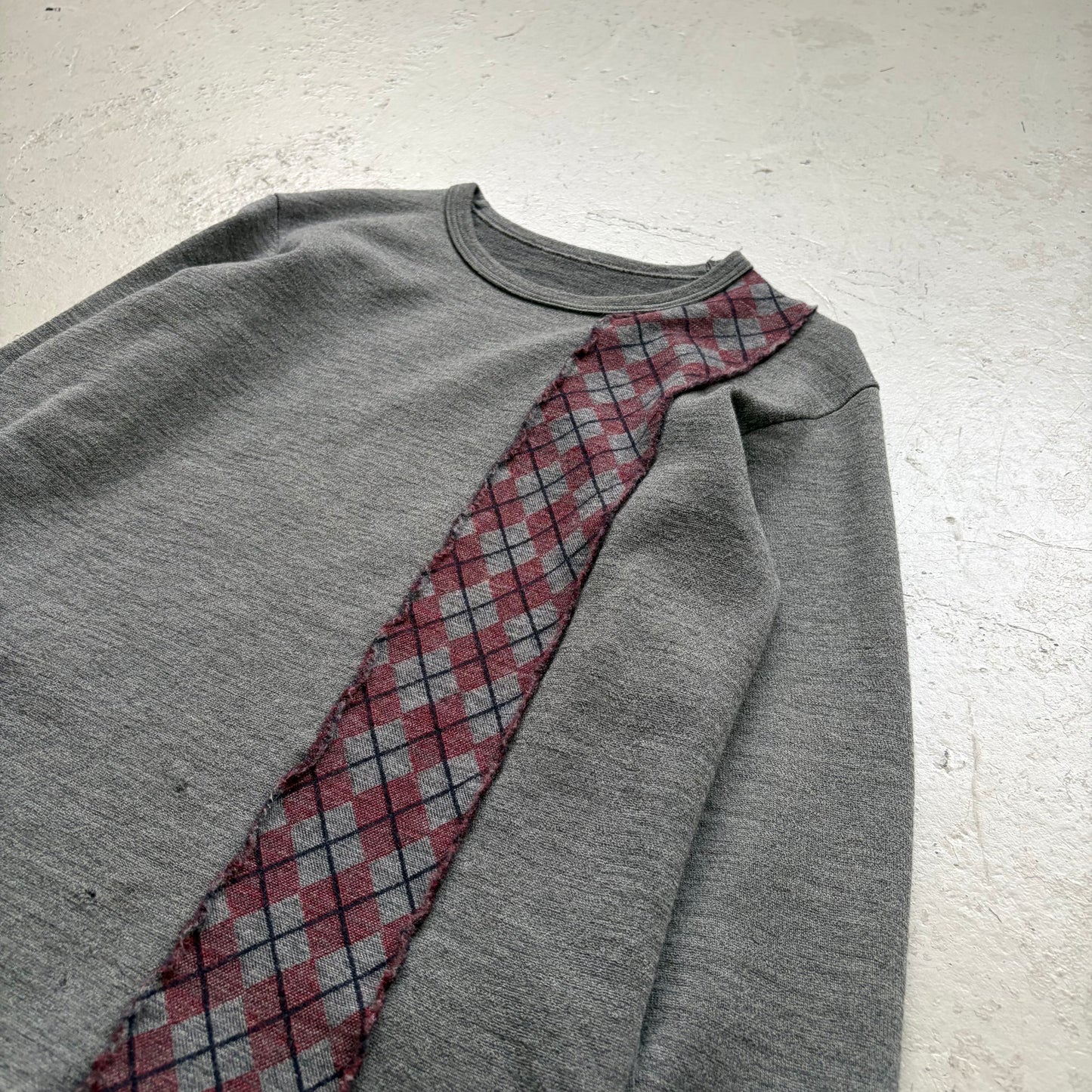 Y's For Men Long Sleeve Wool Patchwork Shirt (M)
