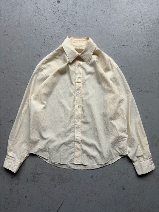 Lemaire Cream Button Up Shirt (46)
