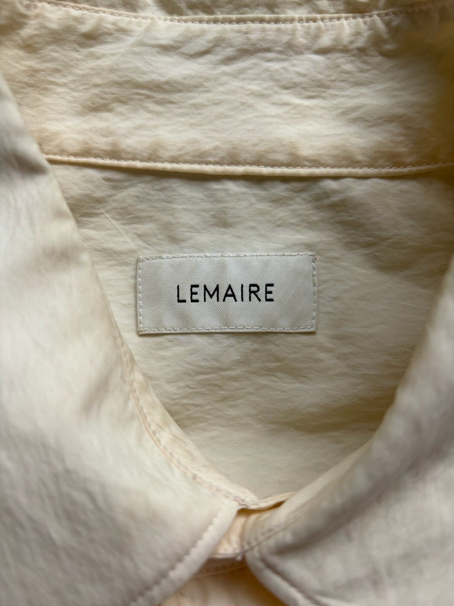 Lemaire Cream Button Up Shirt (46)