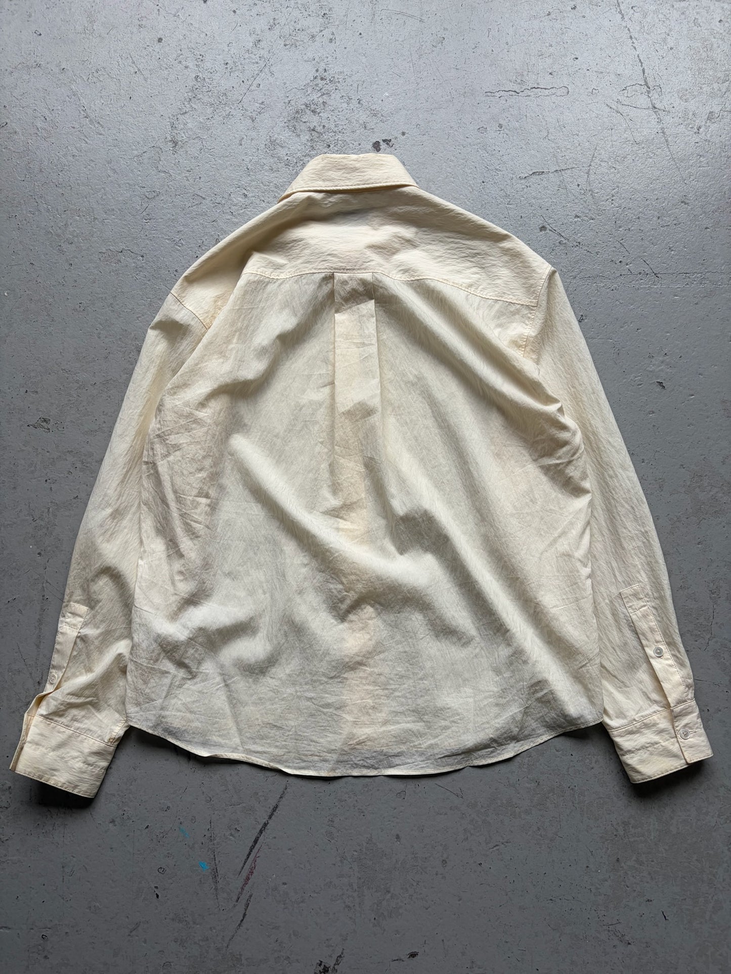 Lemaire Cream Button Up Shirt (46)
