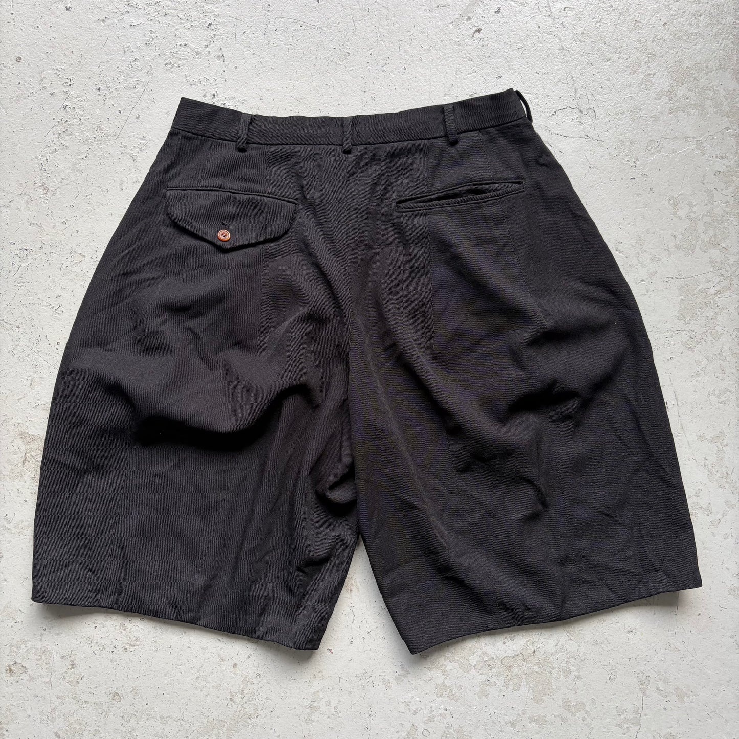 Comme Des Garcons Black Pleated Shorts (L)