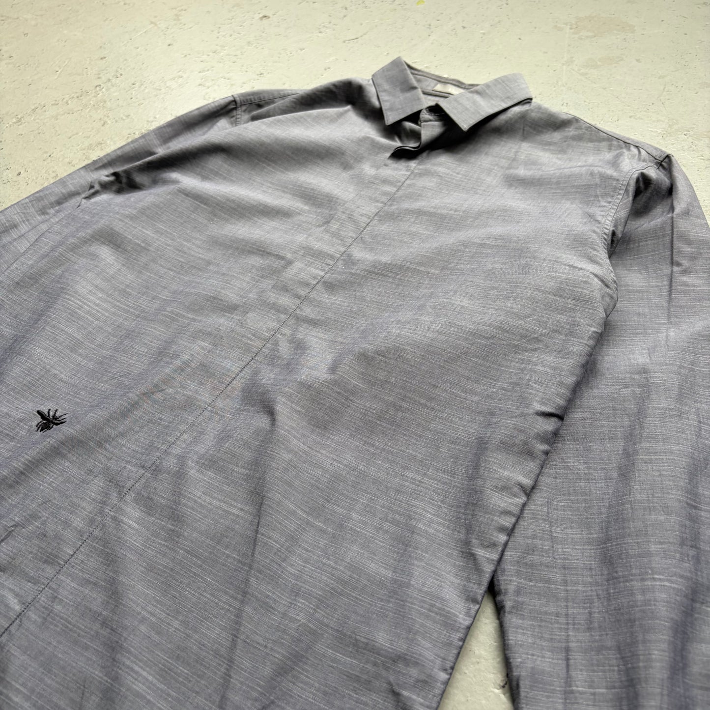 Dior Homme KVA Grey Button Up Bee Long Sleeve (38)