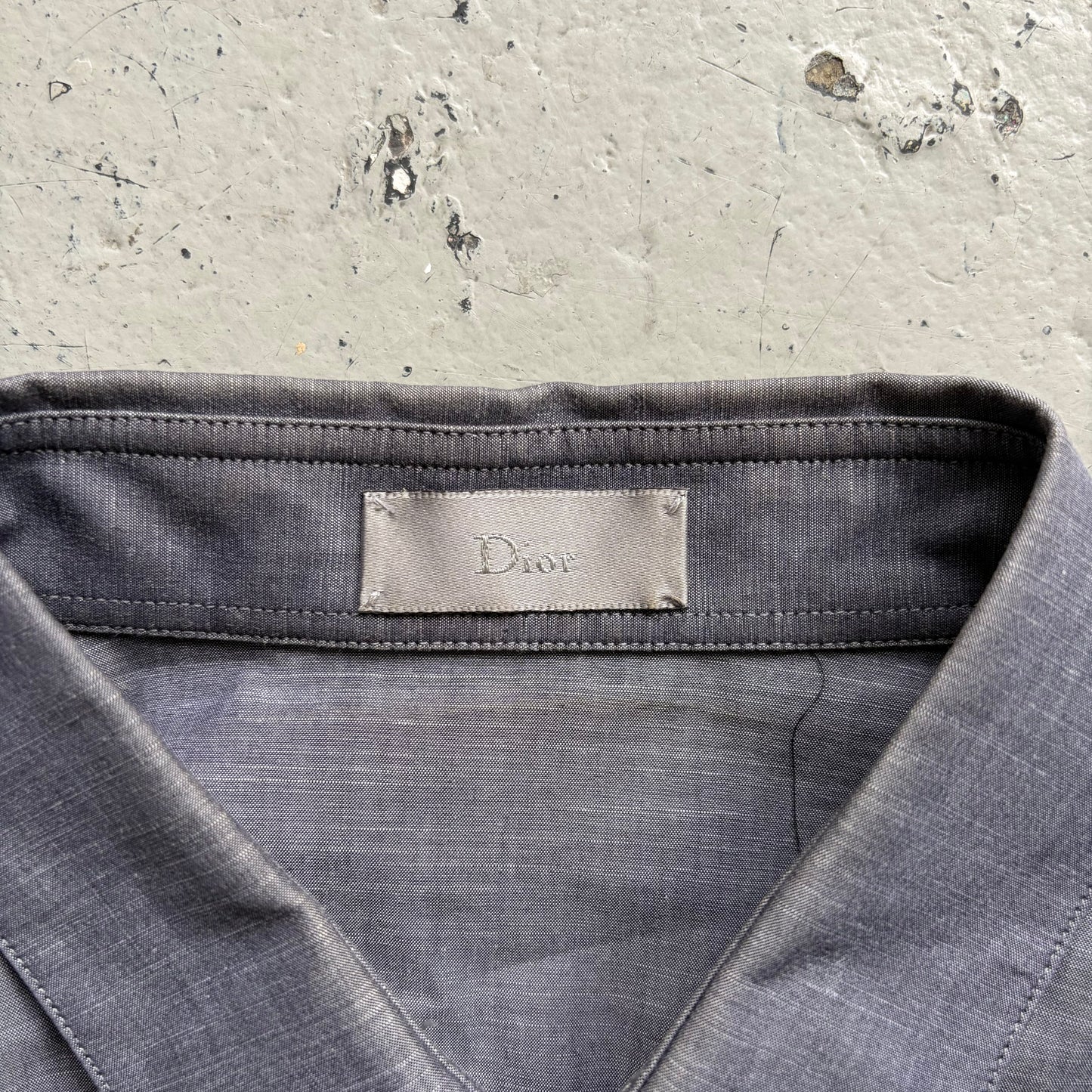 Dior Homme KVA Grey Button Up Bee Long Sleeve (38)