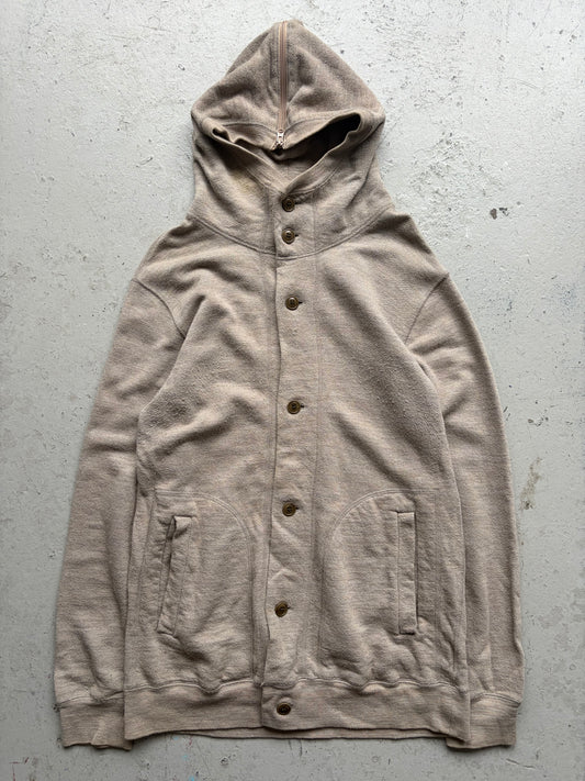 Zucca Button Up Sweater With Exploder Hood (M)