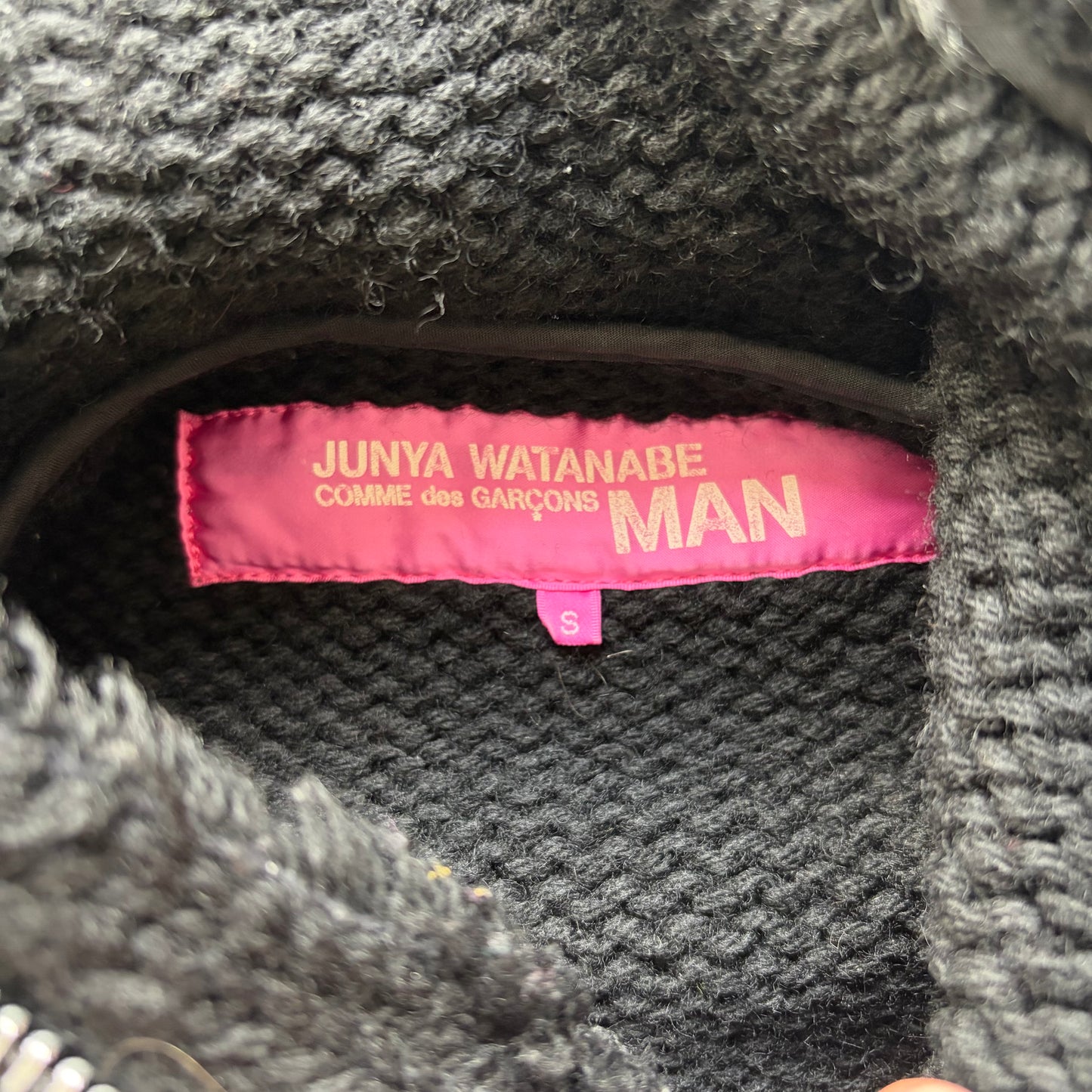 Junya Watanabe AD2003 Black Knitted Parka (S)