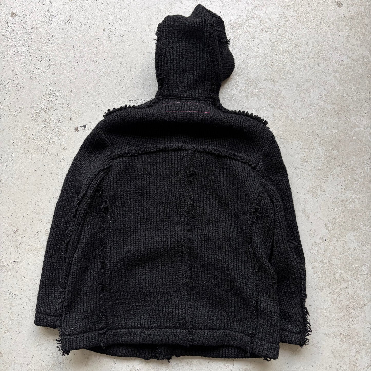 Junya Watanabe AD2003 Black Knitted Parka (S)