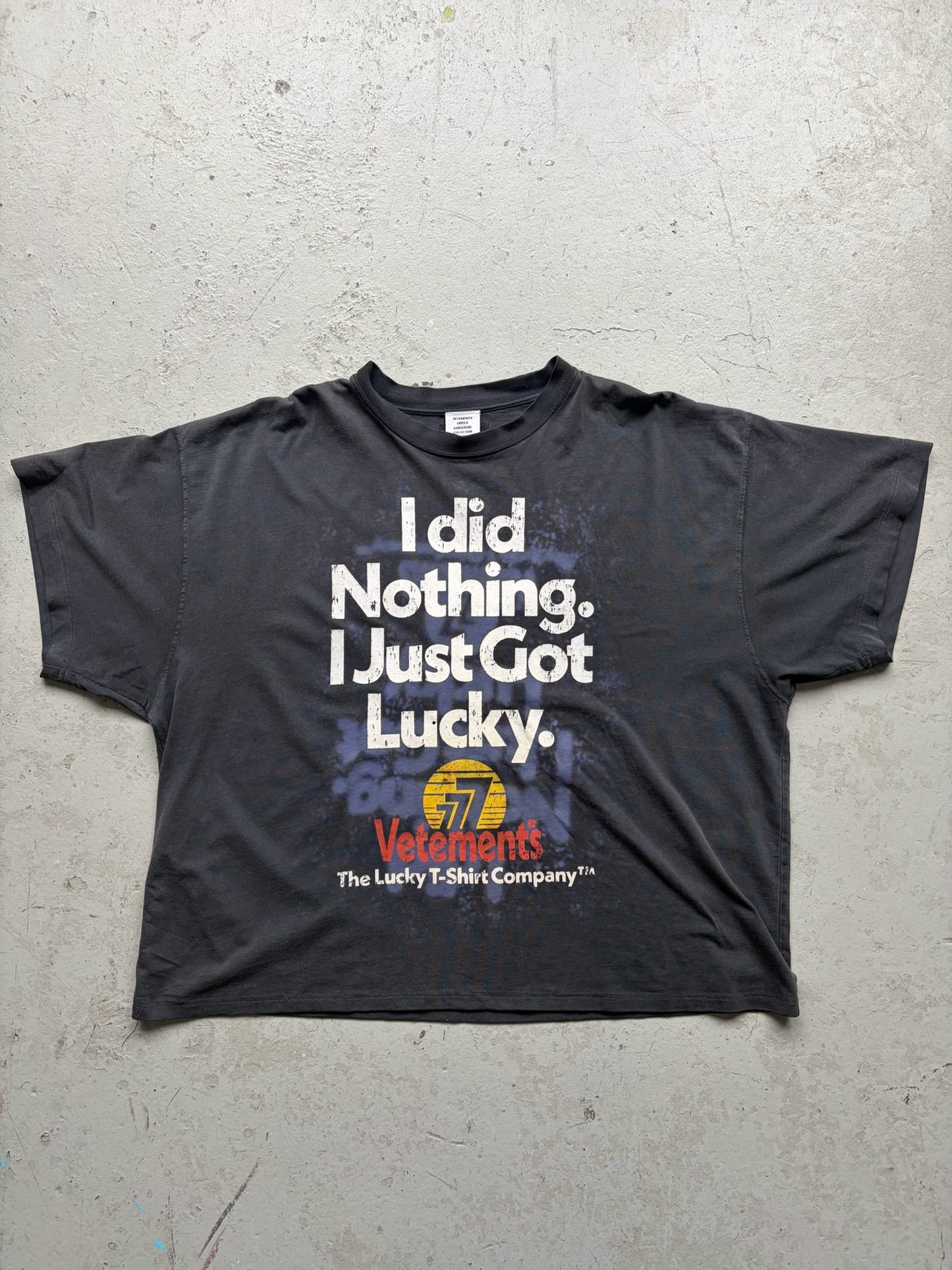 Vetements "I Just Got Lucky" Short Sleeve Shirt (L)
