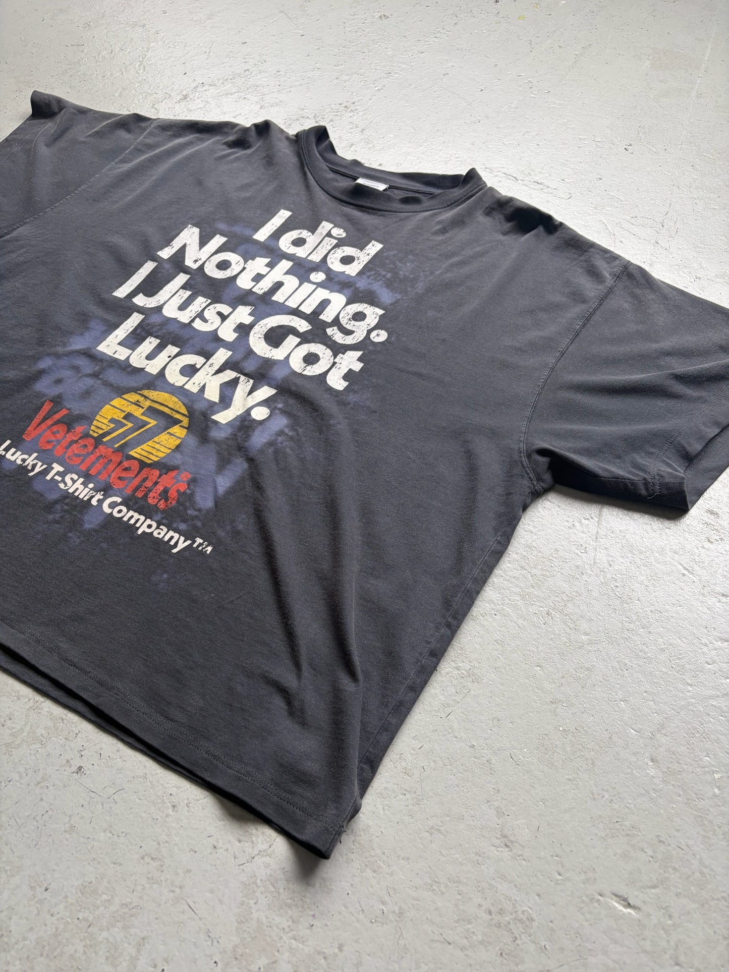 Vetements "I Just Got Lucky" Short Sleeve Shirt (L)