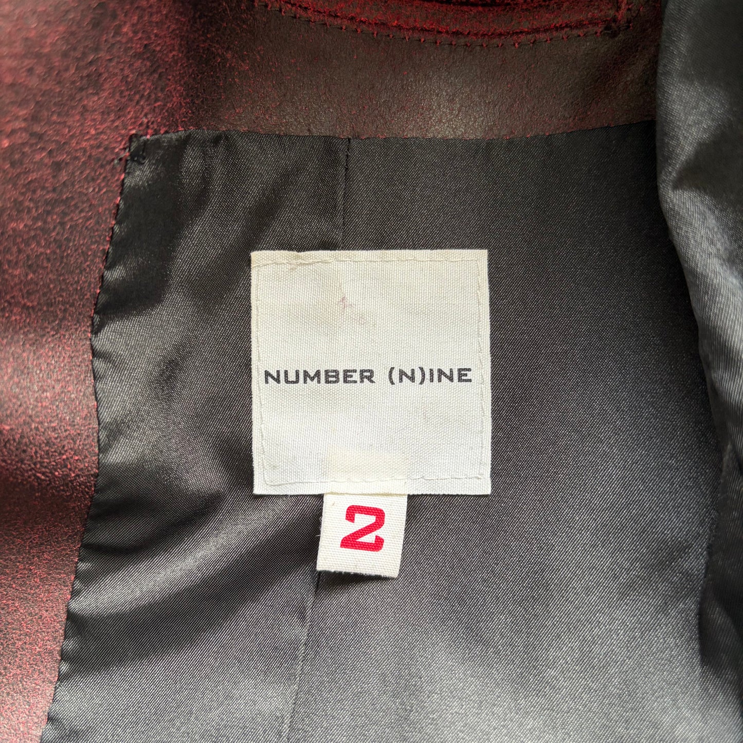 Number (N)ine FW99 Waxed Micro Suede Convertible Lapel Blazer (2)