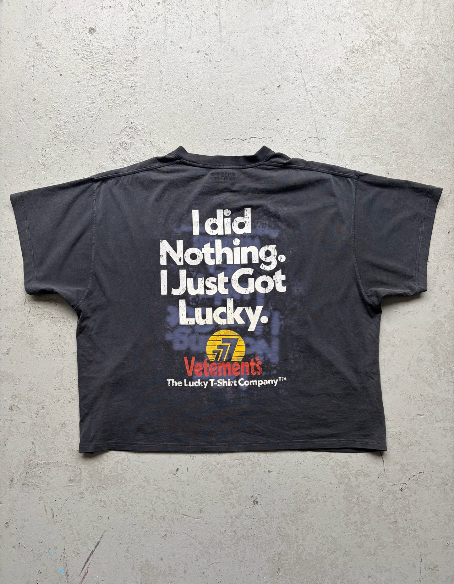 Vetements "I Just Got Lucky" Short Sleeve Shirt (L)