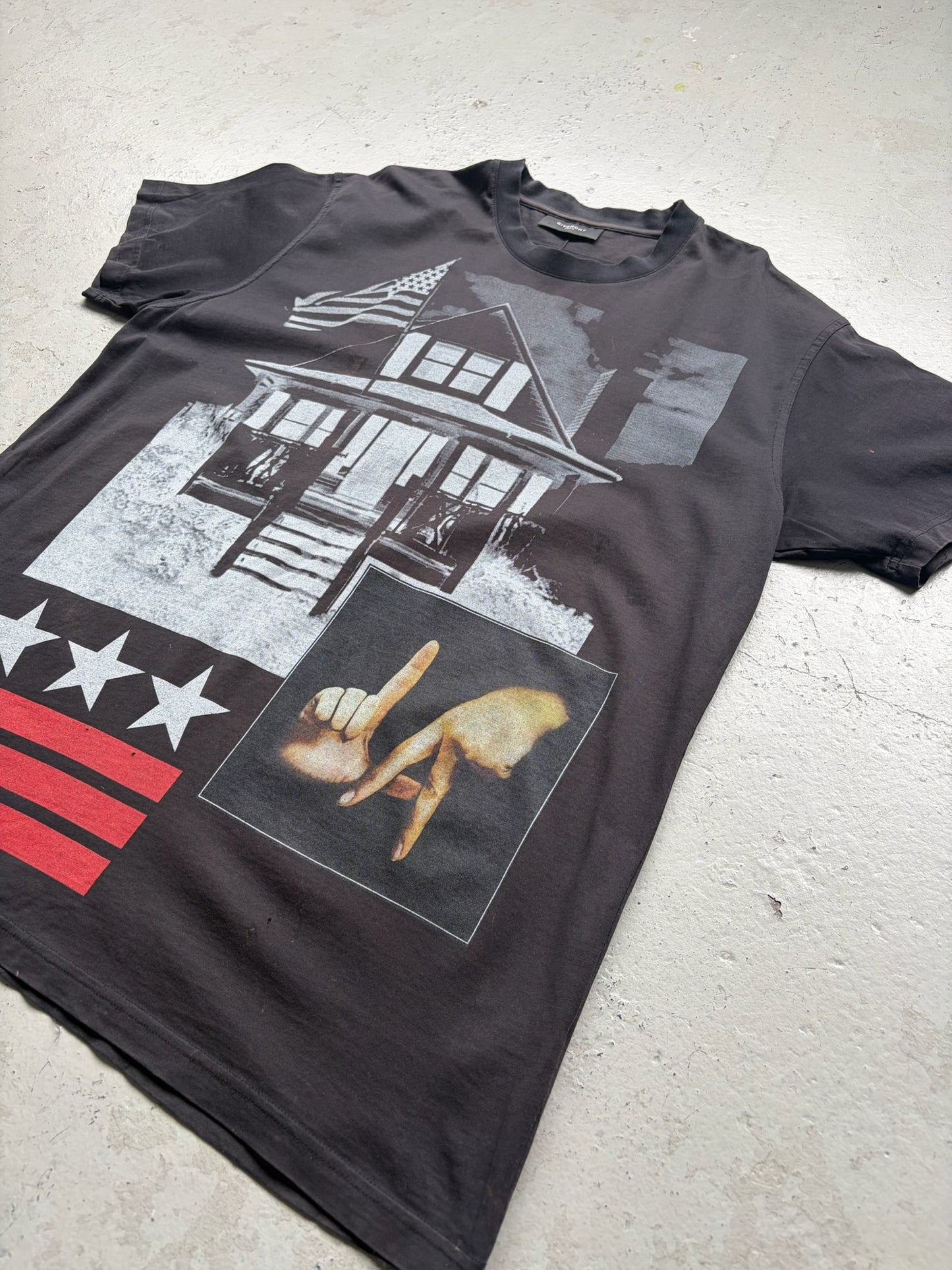 Givenchy Ricardo Tisci LA House Short Sleeve Shirt (S)