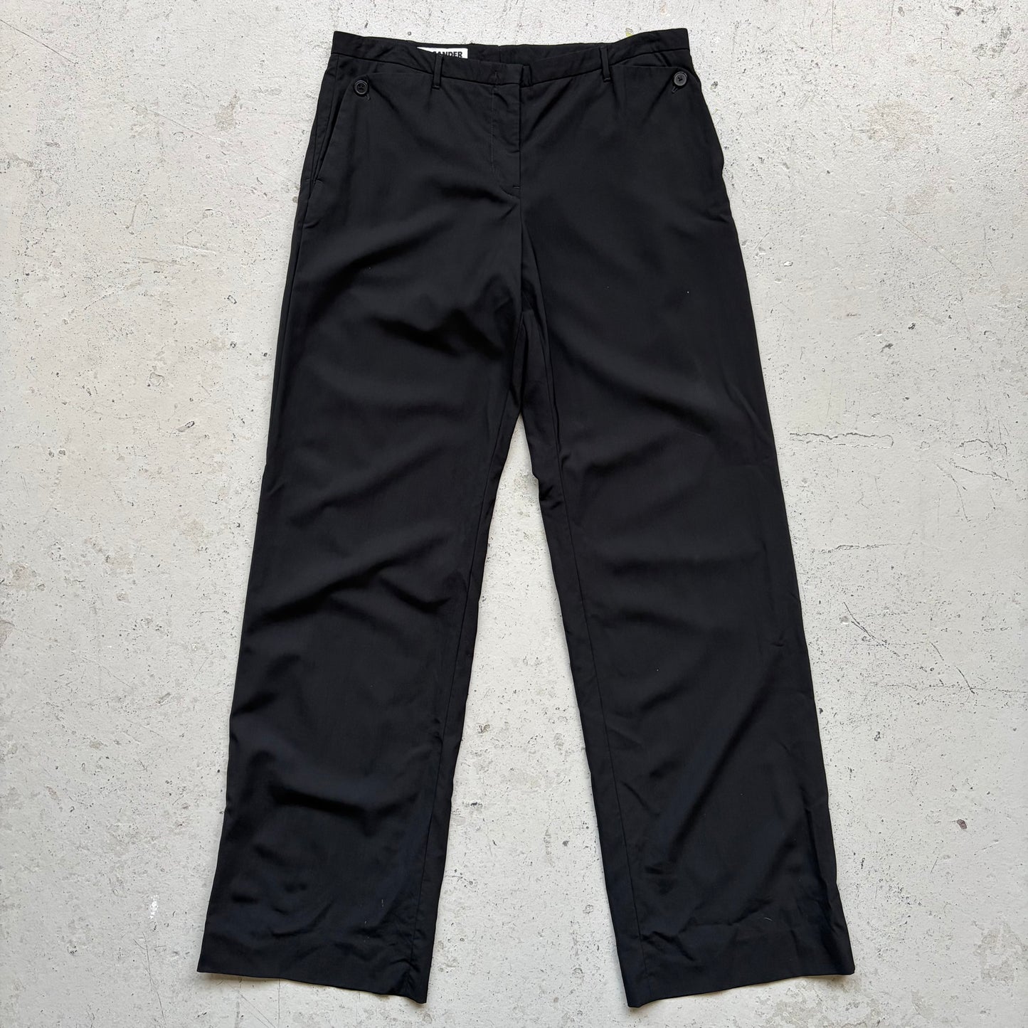 Jil Sander Button Pocket Light Wool Trousers (38)