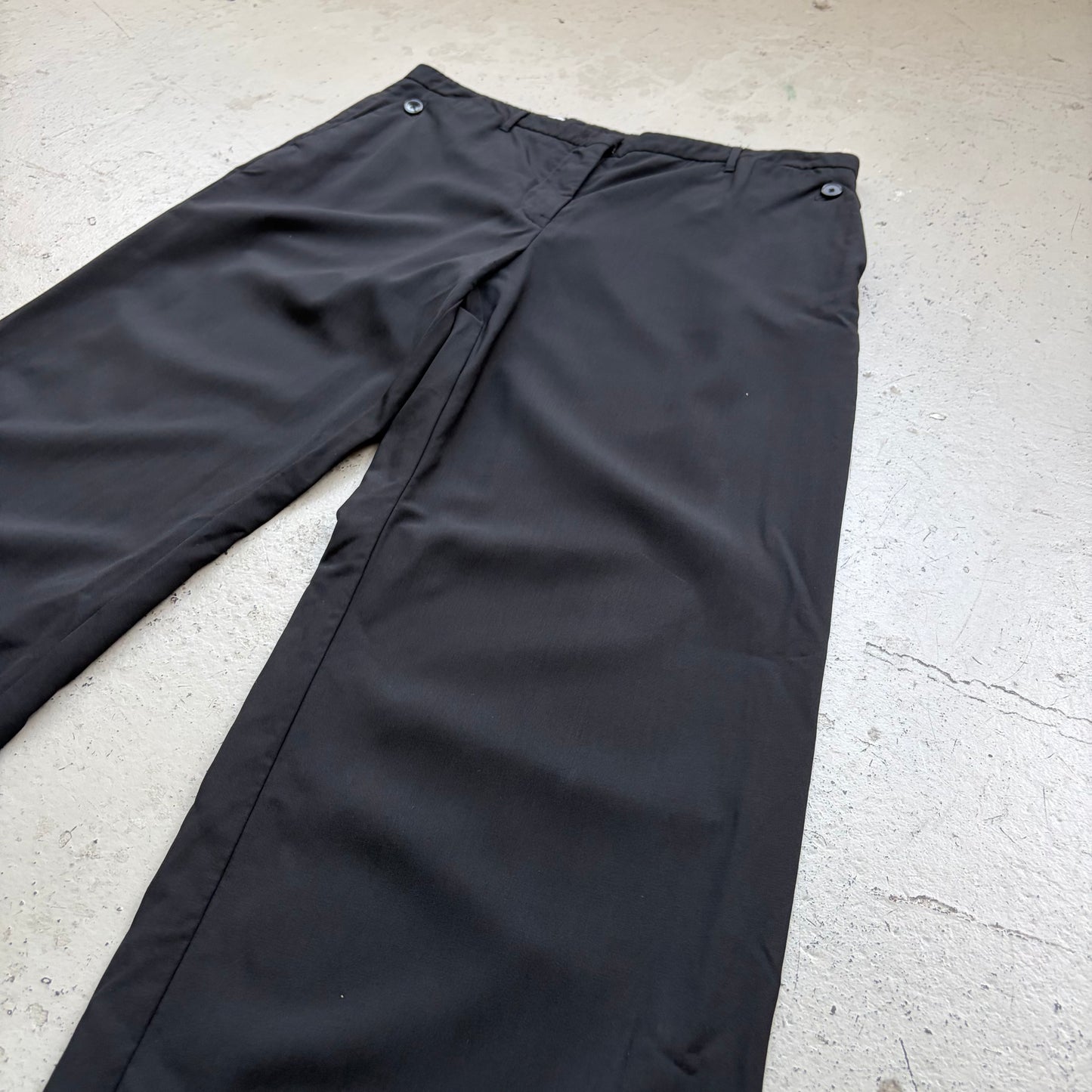 Jil Sander Button Pocket Light Wool Trousers (38)