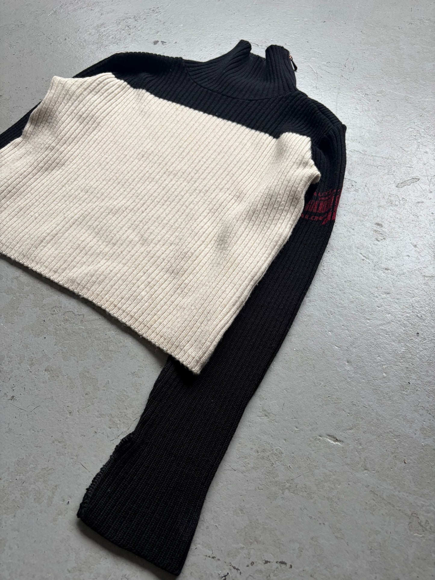 Jean Paul Gaultier Jeans Black & White Sweater (S)