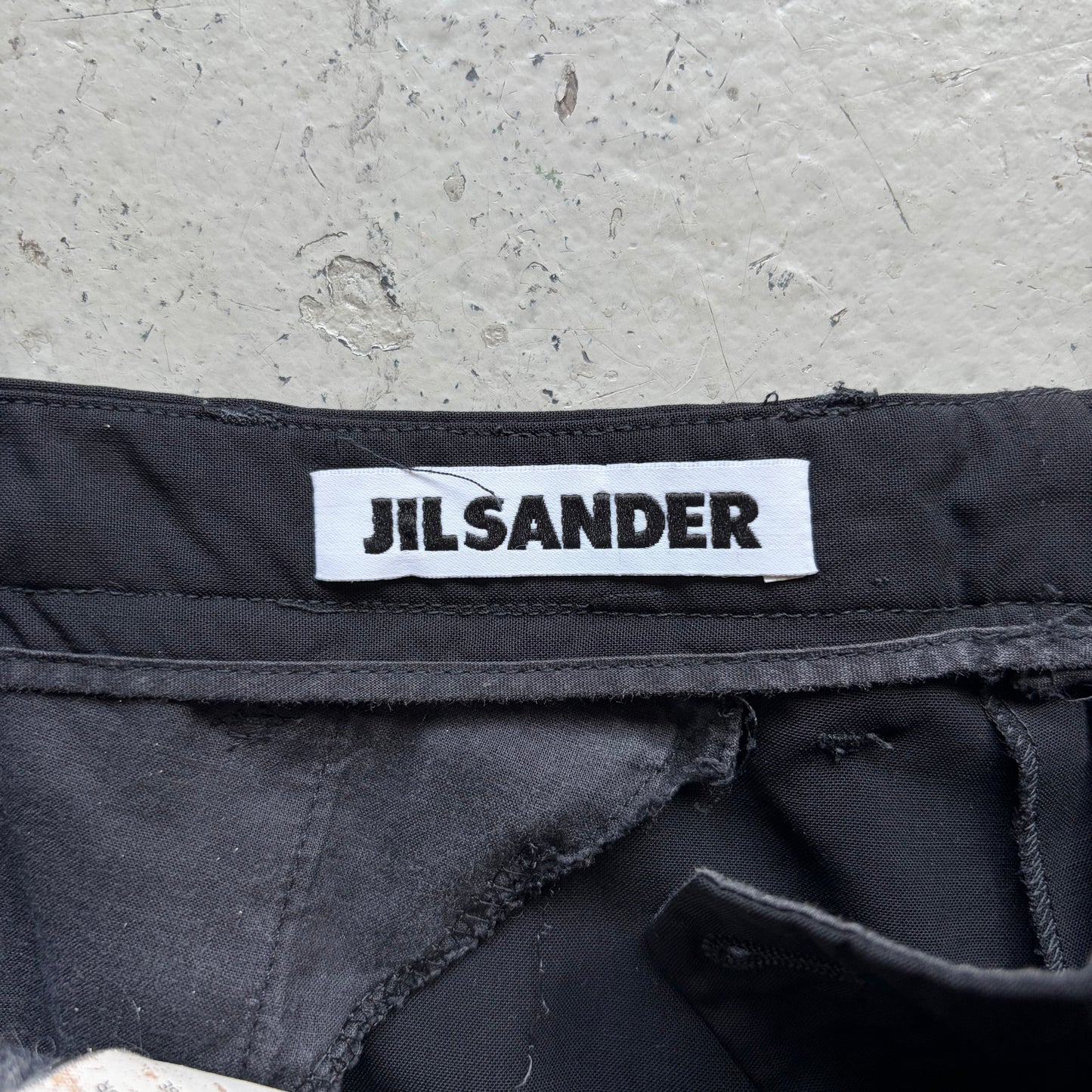Jil Sander Button Pocket Light Wool Trousers (38)