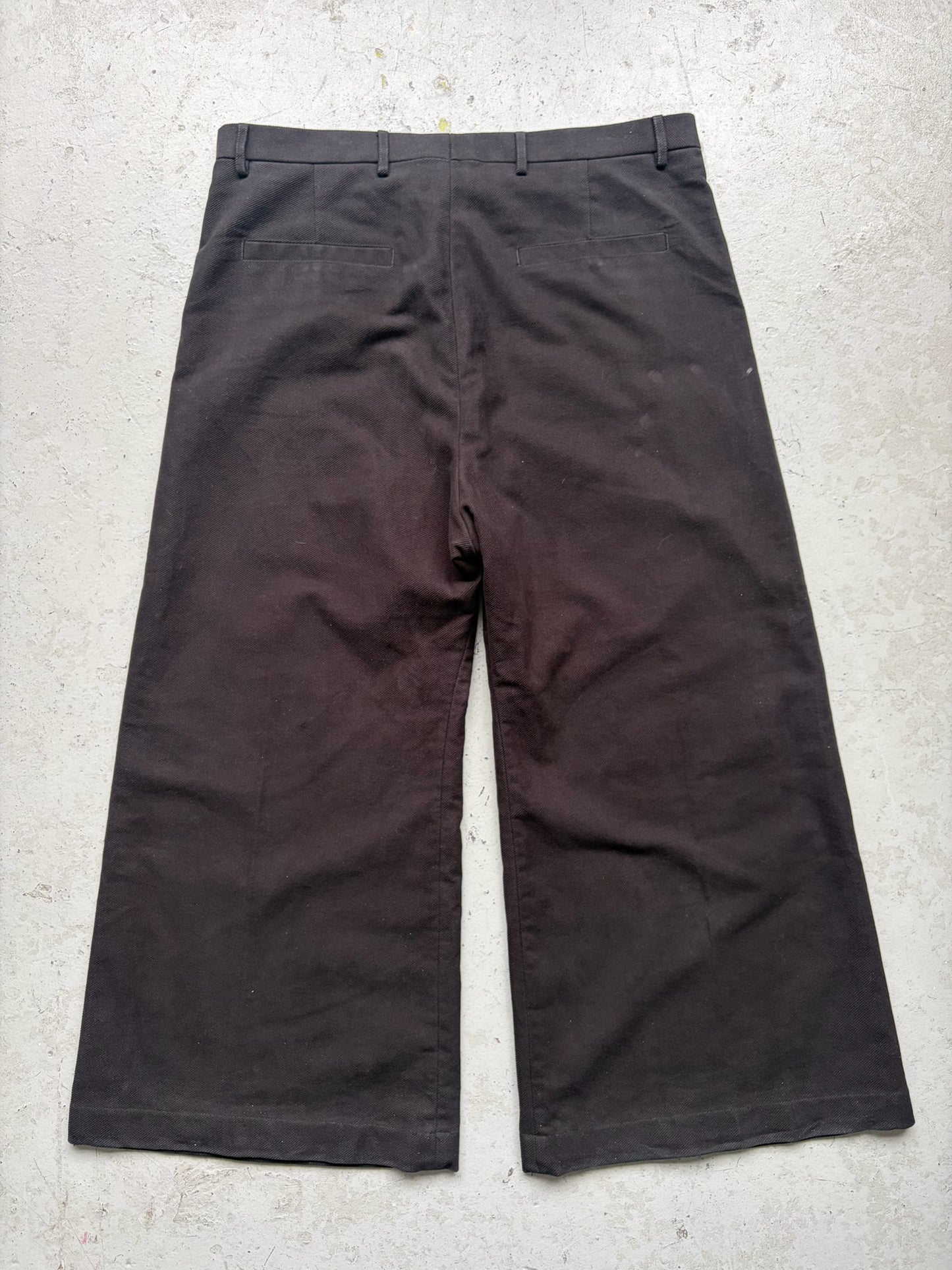 Rick Owens FW24 Porterville Black 100% Cotton Bela Trousers (56)