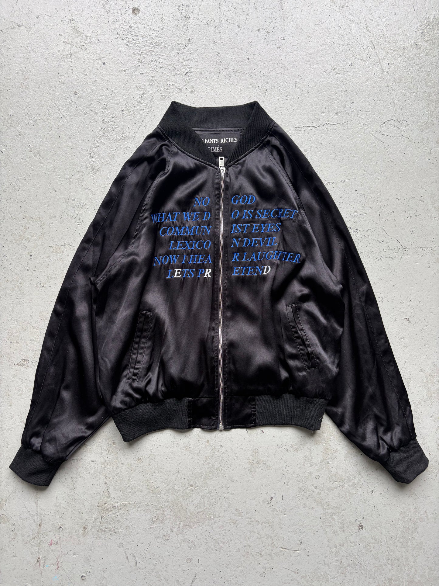 Enfants Riches Deprimes AW17 Germs Silk Bomber Jacket (XL)