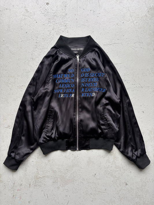 Enfants Riches Deprimes AW17 Germs Silk Bomber Jacket (XL)