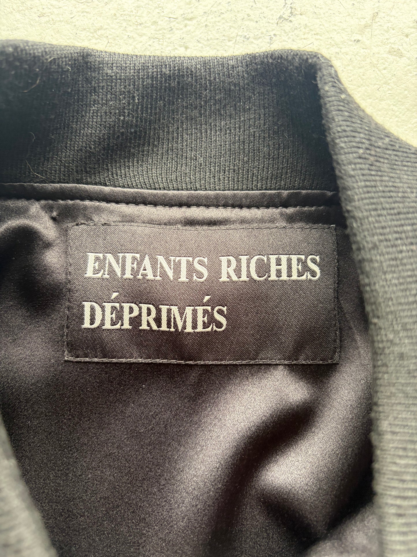 Enfants Riches Deprimes AW17 Germs Silk Bomber Jacket (XL)