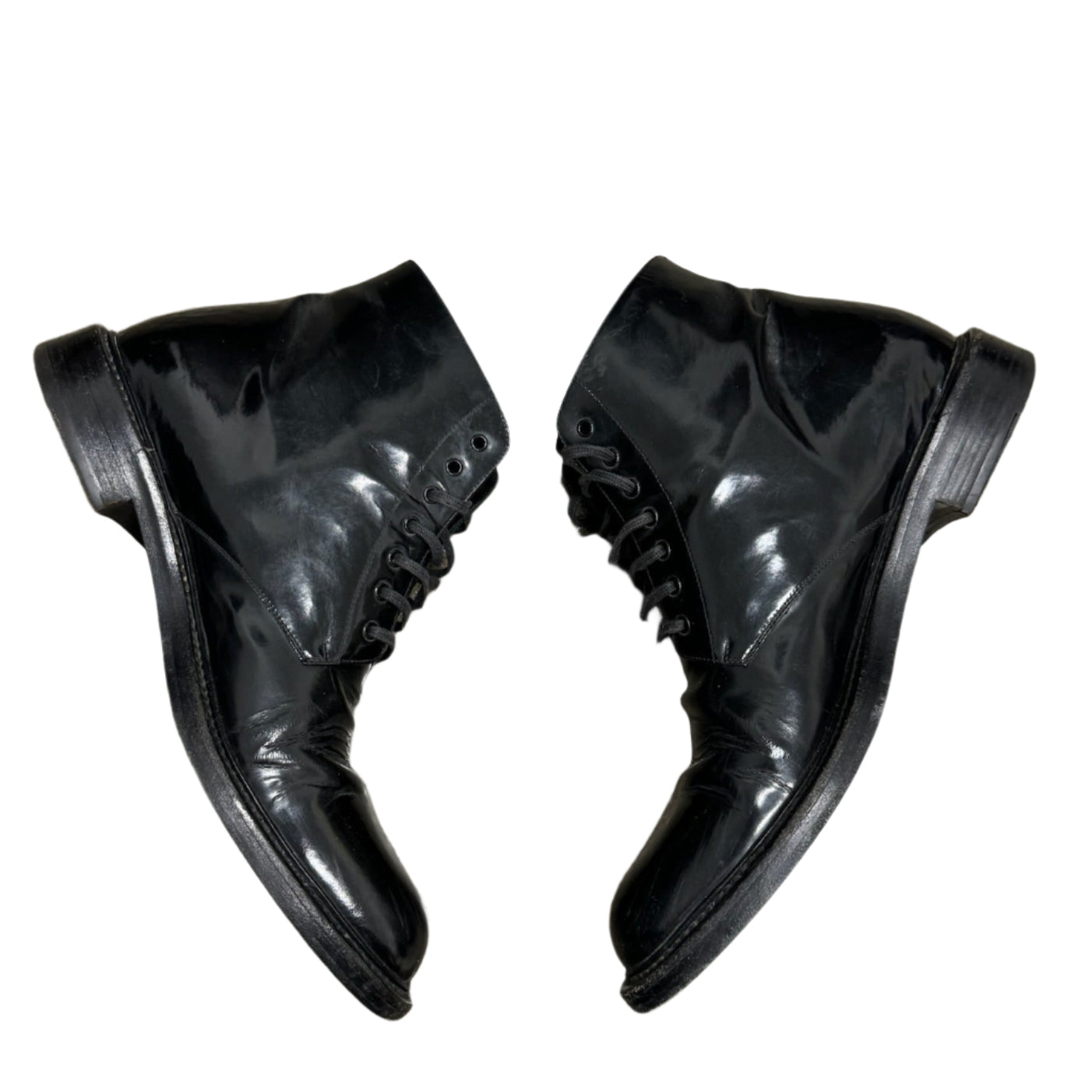 Saint Laurent Patent Leather Boots (11.5)