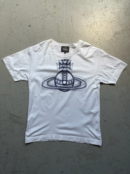 Vivienne Westwood White Orb Short Sleeve Shirt (44)