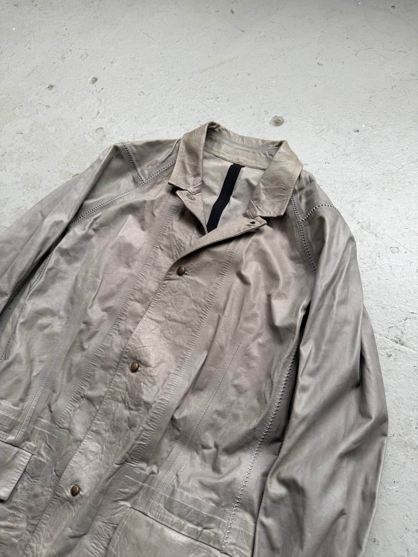 Isaac Sellam Detendu Light Alu Leather Jacket (S)